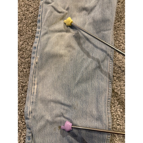 VTG Levi's 505 Regular Fit Straight Leg Mens Jeans 36x32 Light Wash Denim 90's * - Picture 9 of 16